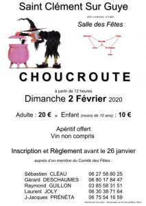 Comité des fêtes de Saint Clément sur Guye (Sortir)