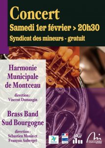 Brass Band Sud Bourgogne et l’harmonie municipale de Montceau