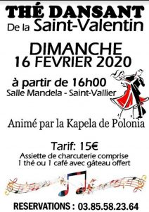 THE DANSANT DE LA SAINT VALENTIN