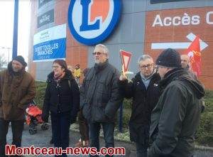 Montceau : Manifestation à Leclerc