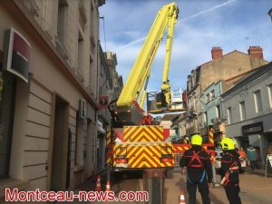 Présentation du bras élévateur aérien des pompiers de Montceau