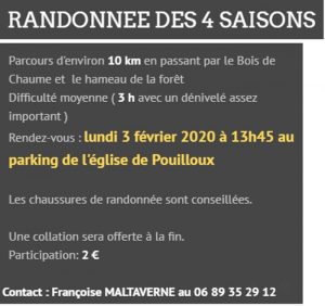 Randonnée des 4 saisons
