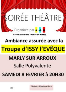Soirée théâtre à Marly sur Arroux