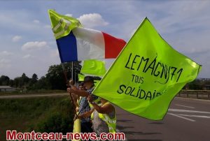 Montceau : Gilets Jaunes du Magny