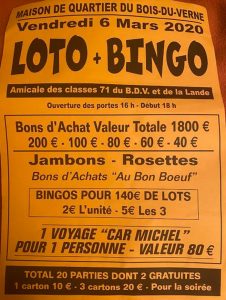 Loto + bingo à Montceau