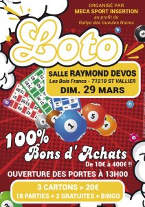 Loto au profit du Rallye des Gueules Noires