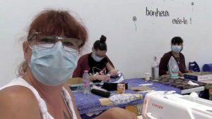 Fabrication locale de masques à Montceau (Voir la vidéo)