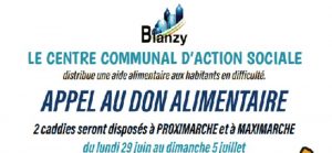 Collecte alimentaire du CCAS de Blanzy (Social)