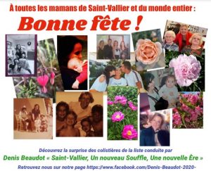 « A toutes les mamans de Saint-Vallier et du monde entier » (Politique)
