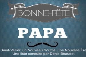 “A toutes les papas de Saint-Vallier ” (Politique)