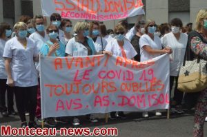 Hôpital Jean Bouveri : Manifestation pour les soignants