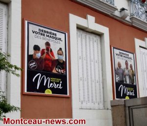 Montceau-les-Mines : sur les murs de la mairie