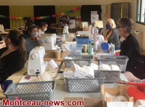 Montceau-les-Mines : reprise de la fabrication des masques.
