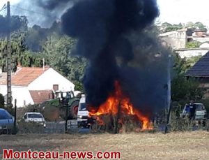 Faits divers – feu de voiture, ce lundi matin,  à Blanzy (Voir la vidéo)