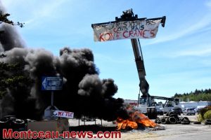 Saint-Valllier : Konecranes  La grève : Jour 2 !