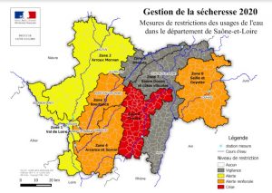 La sécheresse estivale se confirme en Saône-et-Loire donc…