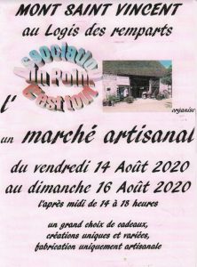 Exposition artisanale au Logis des Remparts à Mont-Saint-Vincent 