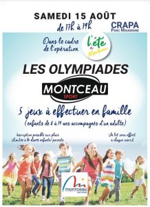 Ce samedi 15 août : « Les Olympiades Montceau Sport » (Montceau)