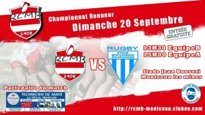 Ce dimanche après-midi –  Rugby Honneur RCMB vs Montchanin