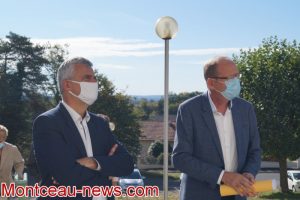 André Accary visite la résidence Louis Veillaud à Sanvignes