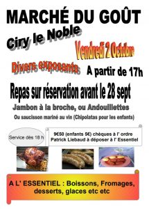 Marché du goût à Ciry-le-Noble
