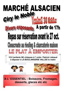 Marché Alsacien à Ciry-le-Noble