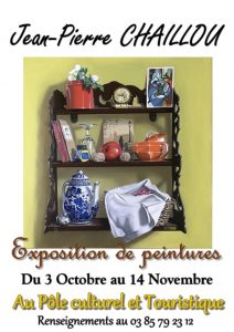 Exposition des peintures de Jean-Pierre Chaillou à Génelard