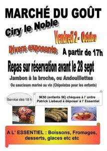 Marché du goût à Ciry-le-Noble