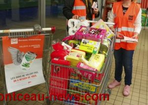 Montceau : Collecte de la Banque Alimentaire de Bourgogne