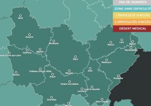 Seulement 5,5% de déserts médicaux en Bourgogne Franche Comté
