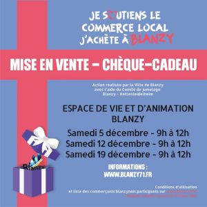 Blanzy : Opération « Chèques Cadeaux »