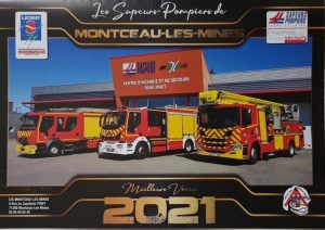 Tournées des calendriers 2021 des sapeurs pompiers de Montceau