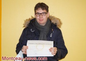 Deux lauréats du Certificat de formation générale à l’IME de Saint Vallier