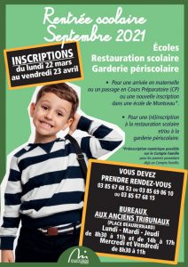 Montceau : Les inscriptions scolaires 2021 débuteront le lundi 22 mars