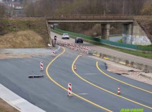 Suivi du chantier de mise à 2X2 voies de la RCEA à La Fiole