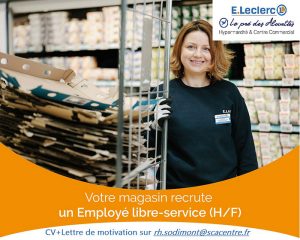 Offre d’emploi – E.LECLERC Montceau Les Mines recherche…