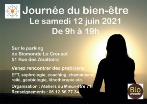 Journée du bien-être au Creusot le 12 juin de 9h à 19h