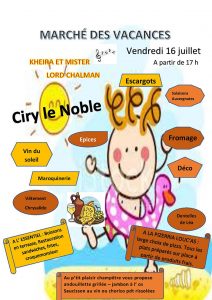 Marché des vacances à Ciry-le-Noble