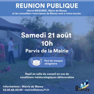 Réunion publique à Blanzy