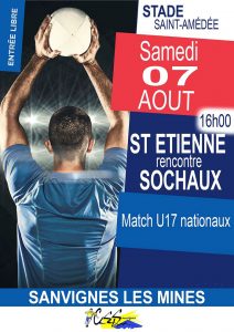 Foot : Match amical U17 Nationaux entre A.S.Saint-Etienne et le F.C.Sochaux-Montbéliard