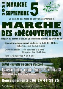 RAPPEL / Marche des découvertes (Sanvignes)