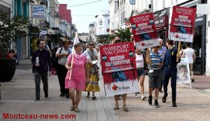 Montceau-les-Mines : Rassemblement anti-passe sanitaire