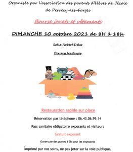 Bourse aux jouets à Perrecy-les-Forges
