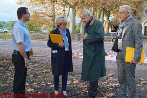 Visite de Rollon MOUCHEL-BLAISOT préfet, directeur du programme national Action cœur de ville au Magny