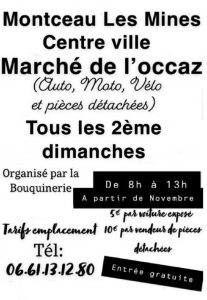 Montceau : Marché de l&rsquo;occaz Auto Moto Vélo