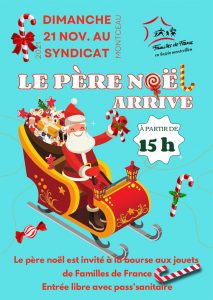Ho ho ho ! Familles de France en bassin montcellien a invité « petit papa Noël »