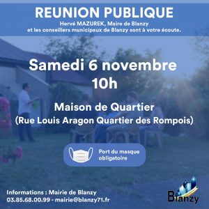 Blanzy : Réunion publique