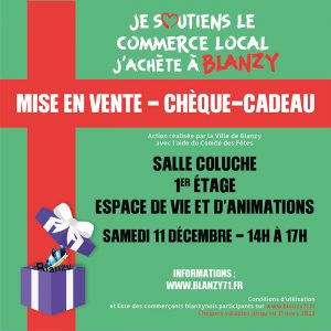 Opération « Chèques-cadeaux Noël 2021 à Blanzy »