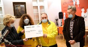 Montceau-les-Mines : Remise du chèque du Téléthon