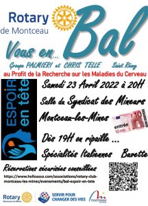 RAPPEL / Rotary Club de Montceau-les-Mines